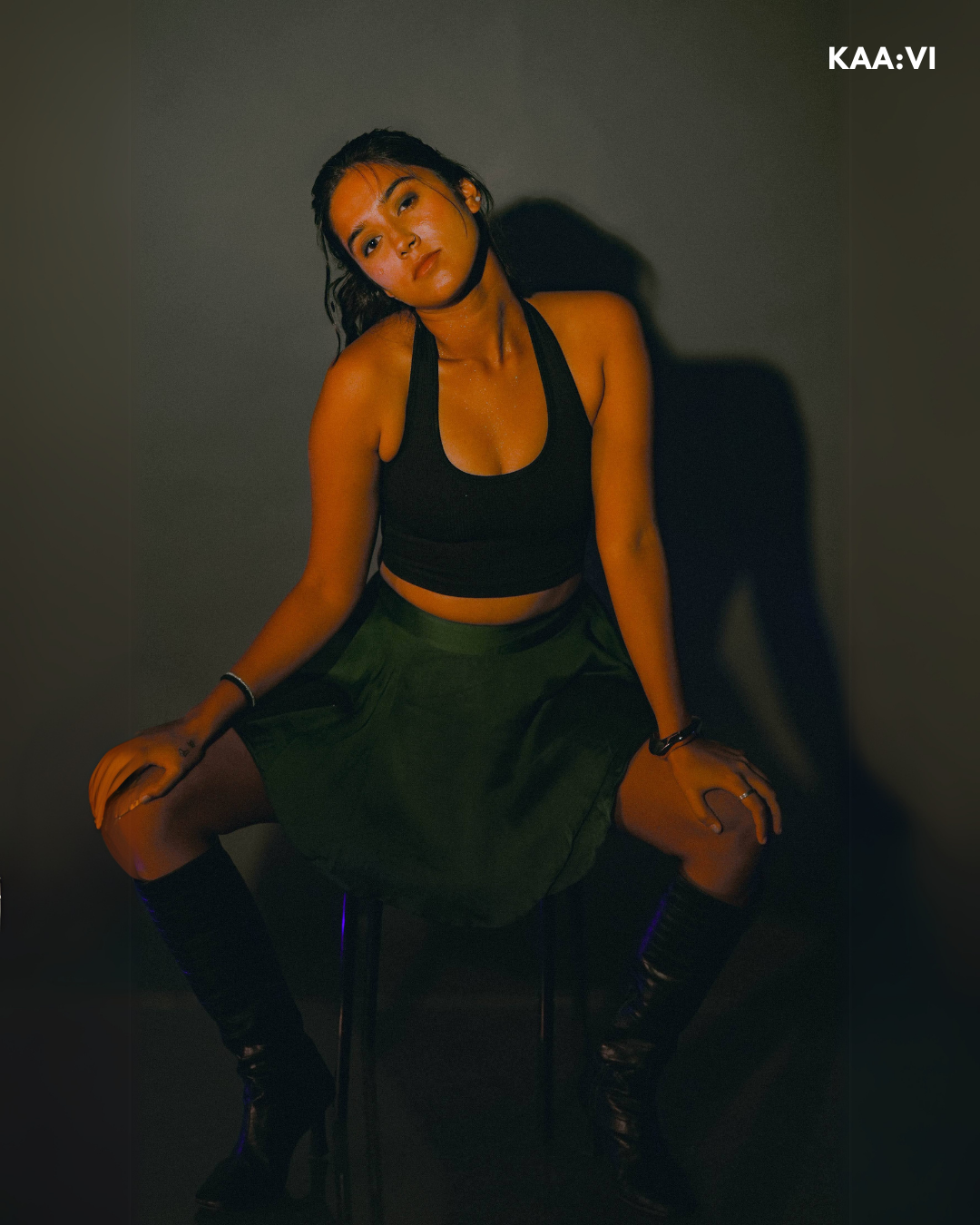 Emerald Ruffle Skirt