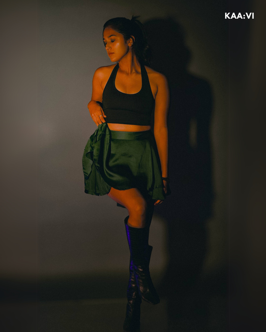 Emerald Ruffle Skirt