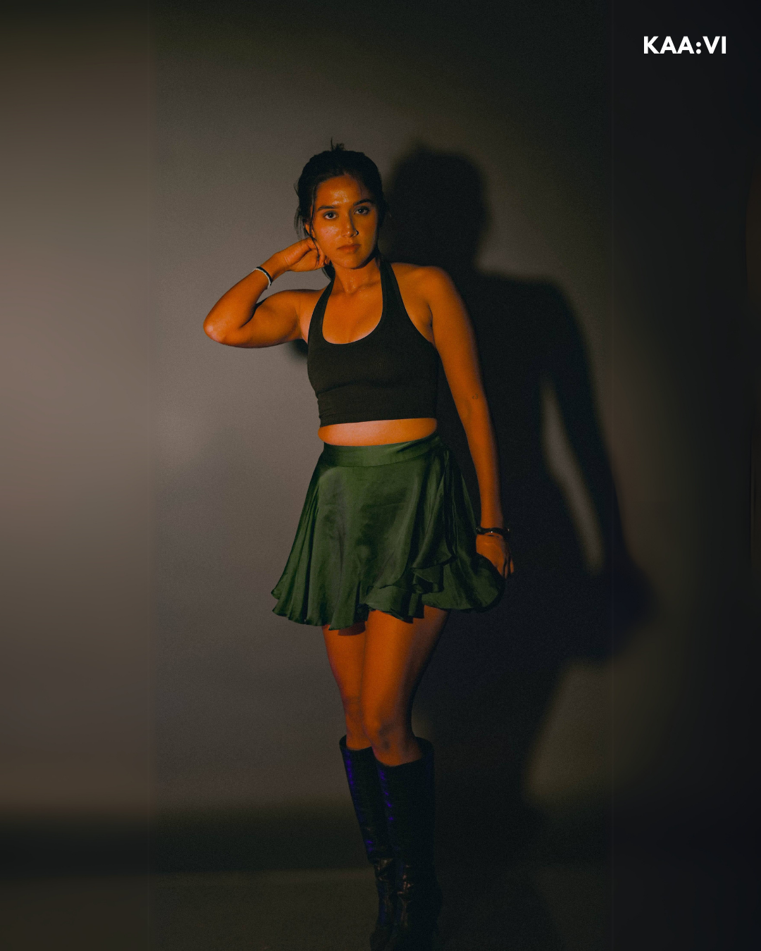 Emerald Ruffle Skirt