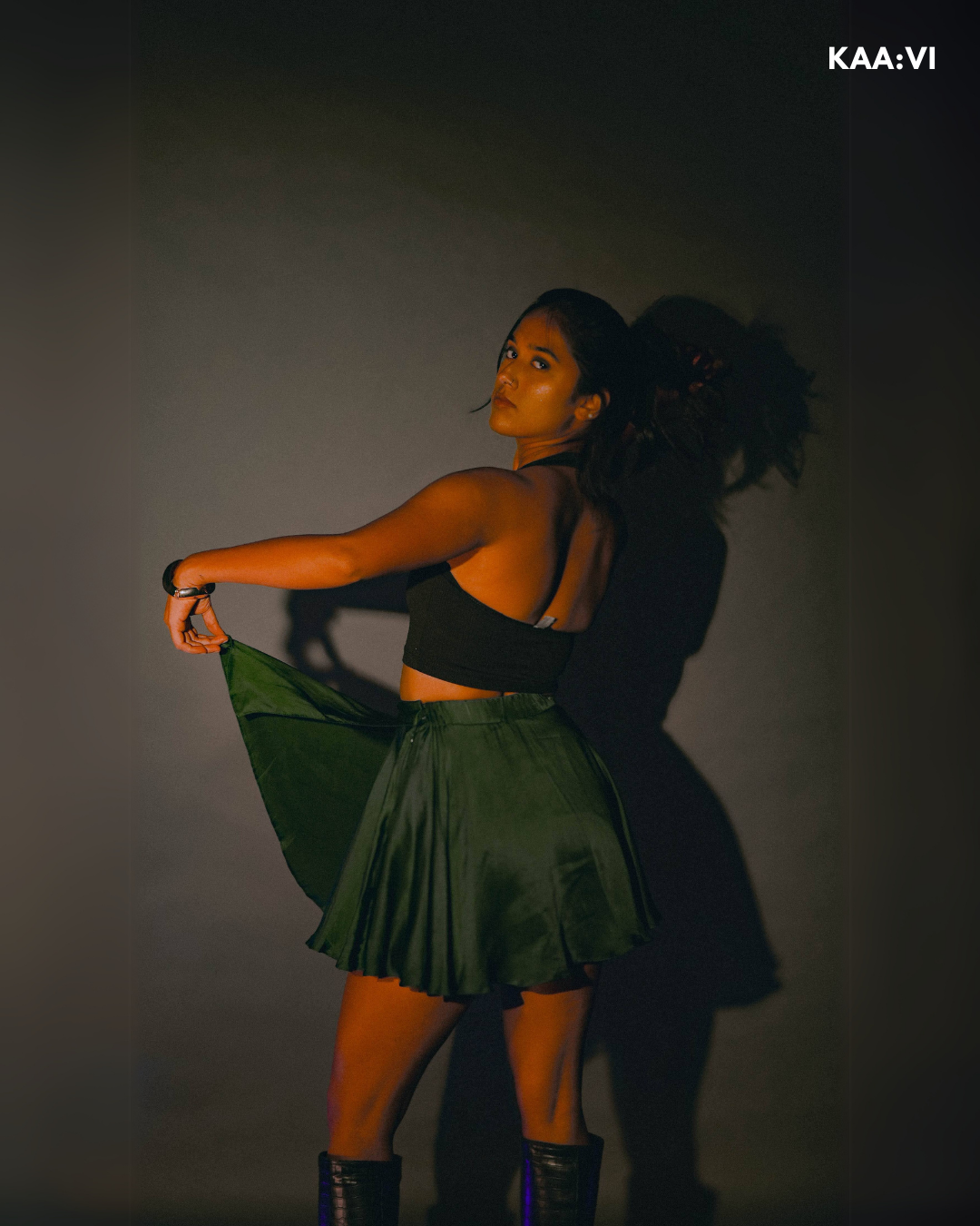 Emerald Ruffle Skirt