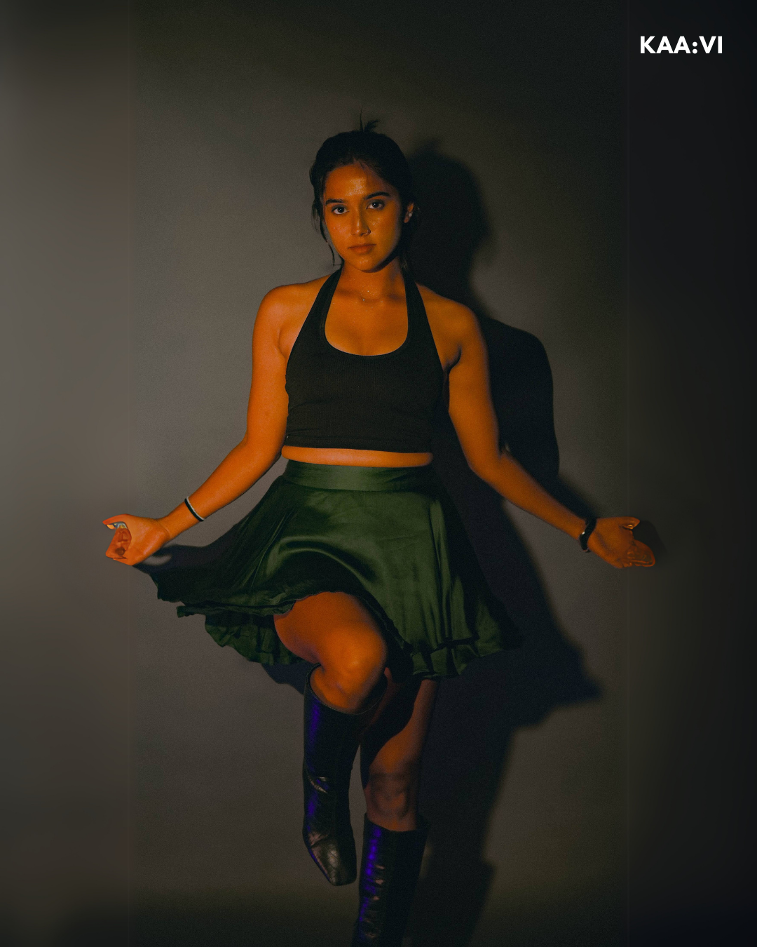 Emerald Ruffle Skirt