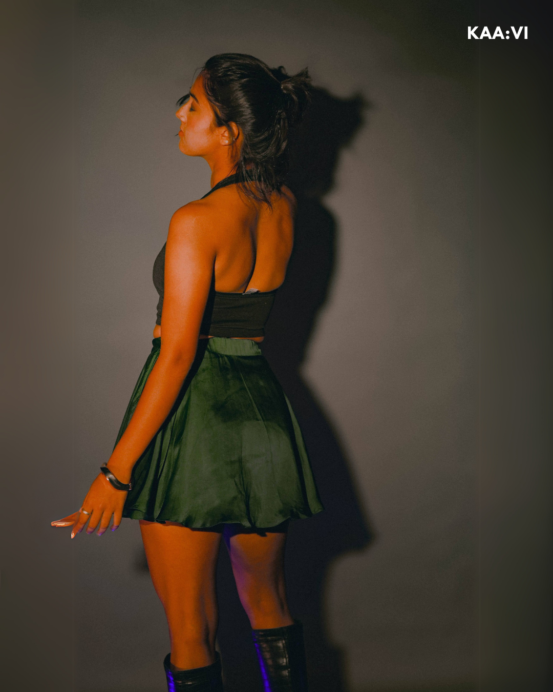 Emerald Ruffle Skirt